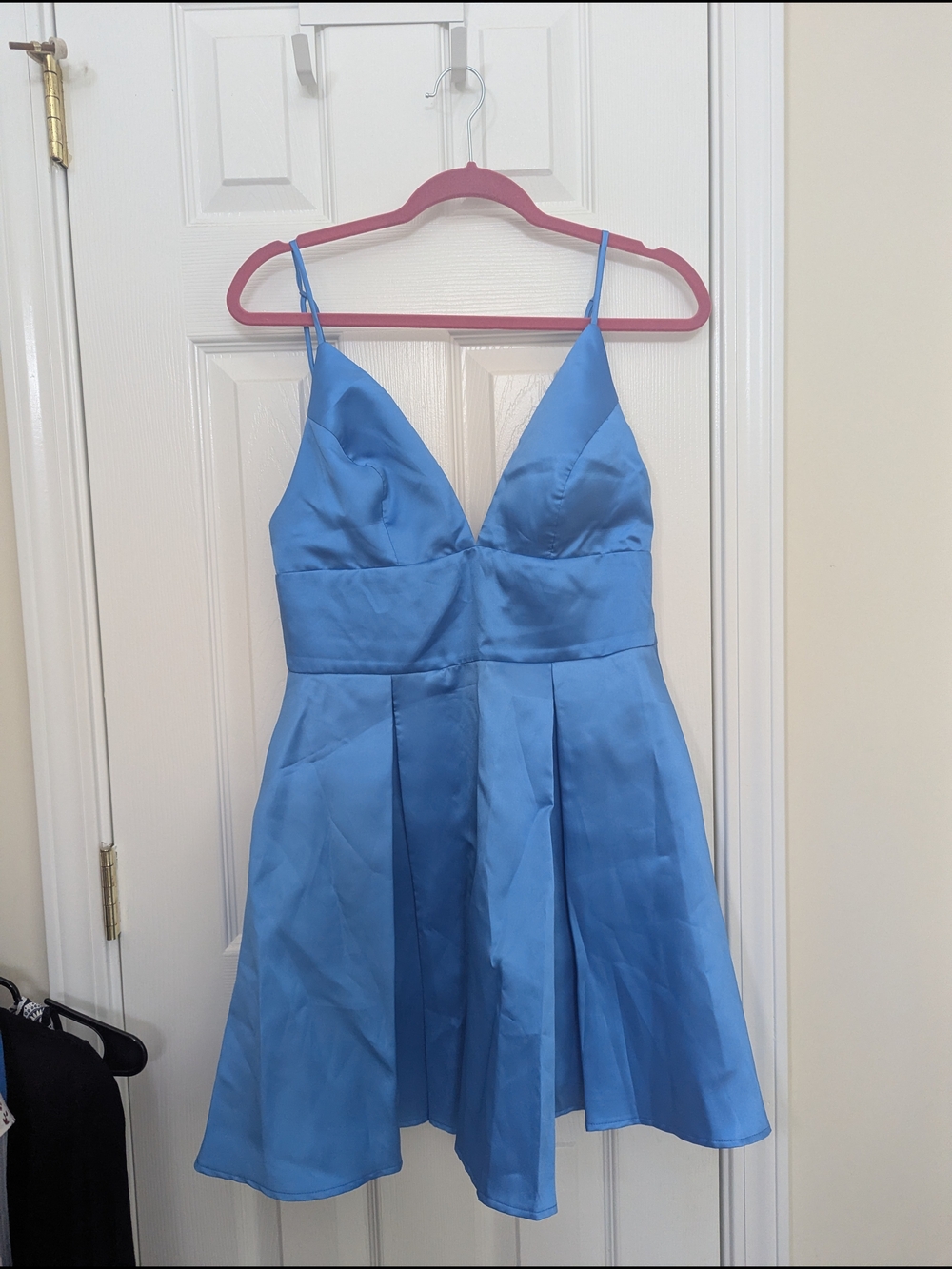B Darlin Sky Blue Spaghetti Strap Mini Dress Size 11/12 Juniors